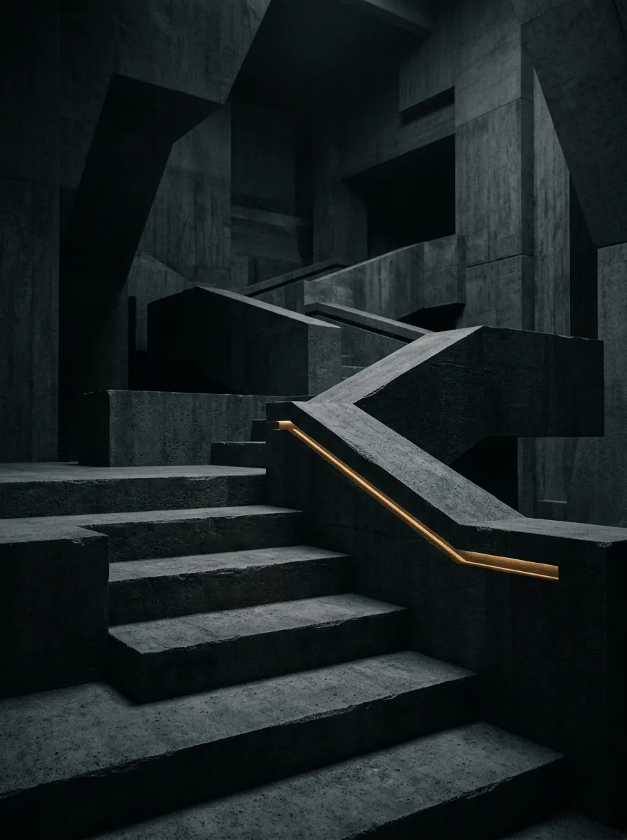 Abstract geometric structure representing structured process